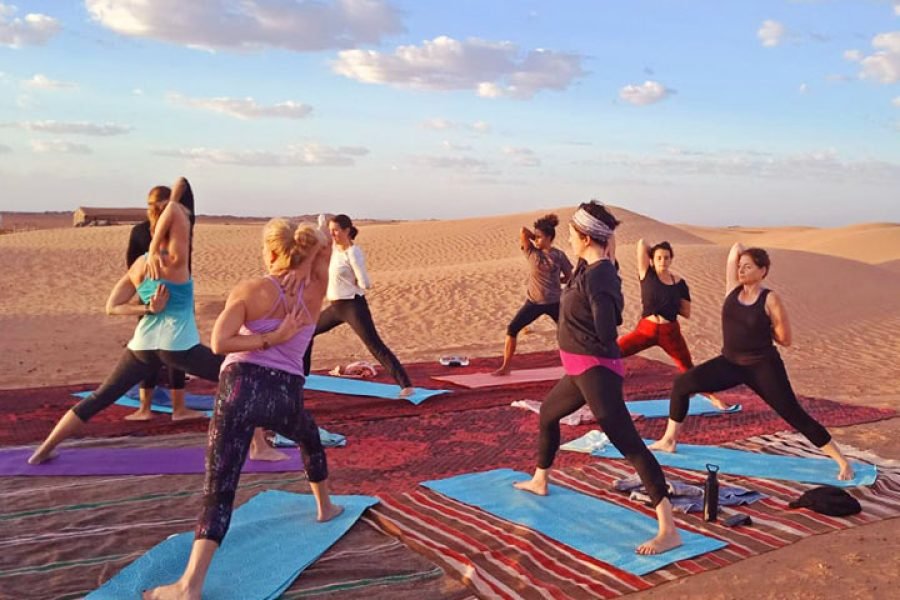A unique yoga retreat in the Sahara – by the dunes of Chegaga or Merzouga
